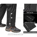 33 000ft Men's Rain Pants Waterproof Rain Over Pants Windproof Outdoor Pants for Hiking Fishing