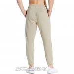 BALEAF Men's 27 Cotton Lounge Casual Pants Lightweight Joggers Sweatpants Workout Pocketed Pajamas 7/8 Length