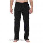 Gioberti Mens Track Running Sport Athletic Pants Elastic Waist Zip Bottom
