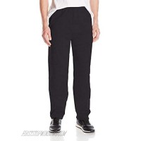 Hanes Men's EcoSmart Open Leg Fleece Pant with Pockets