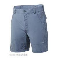 Huk Men's Standard Rogue 18" Quick-Drying Performance Fishing Shorts Silver Blue X-Large