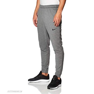 Nike Men's Sweatpants Dry Pant Taper Fleece Charcoal Heather/Black Size Large