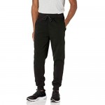 WT02 Young Men's Jogger Fleece Pants Black Large