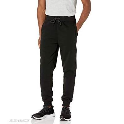 WT02 Young Men's Jogger Fleece Pants Black X-Large