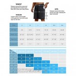 BALEAF Men's 7 Athletic Running Shorts Quick Dry Zip Pockets Workout Gym Short Unlined
