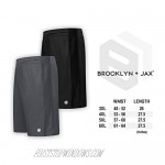 Big & Tall Men's Premium Moisture Wicking Active Athletic Performance Shorts with Pockets - 2 Pack