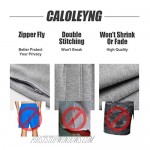 CALOLEYNG Mens Cotton 8 Long Casual Lounge Fleece Shorts Pockets Jogger Athletic Workout Gym Sweat Shorts