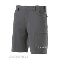 Huk Men's Standard Next Level 10.5" Quick-Drying Performance Fishing Shorts with UPF 30+ Sun Protection Charcoal 2X-Large