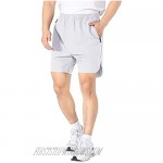 LTIFONE Mens Gym Quick Dry Shorts Workout Training Running Vertical Stripe Shorts with Zipper Pocket