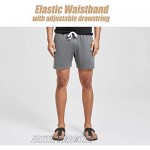 maamgic Mens Athletic Gym Shorts 5.5 Elastic Waist Casual Pajama Pocket Jogger Men Workout Short Pants