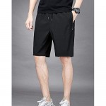 Men's Gym Workout Shorts Quick Dry Lightweight Athletic Training Running Hiking Jogger with Zipper Pockets