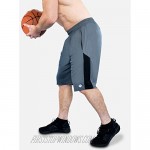Men's Premium Moisture Wicking Active Athletic Performance Shorts with Pockets - 5 Pack