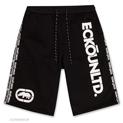Mens Workout Shorts with Pockets - Elastic Waist Sweat Shorts for Men by ECKO