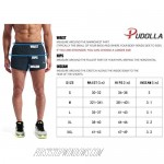 Pudolla Men’s Running Shorts 3 Inch Quick Dry Gym Athletic Workout Shorts for Men with Zipper Pockets