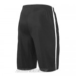 RUFIYO Men's Running Athletic Shorts Basketball Shorts with Zipper Pocket and Drawstring