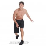 RUFIYO Men's Running Athletic Shorts Basketball Shorts with Zipper Pocket and Drawstring