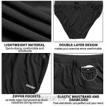 TENJOY Men's Running Shorts Gym Athletic Workout Shorts for Men 3 inch Sports Shorts with Zipper Pocket