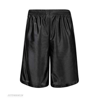 urbciety Men's 12'' Athletic Gym Shorts Long Basketball Running Shorts with Pockets