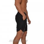 YoungLA Men's Running Shorts Athletic Gym Jogging Workout Powerlifting with Front Pockets 104
