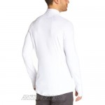 Columbia Men's Baselayer Midweight Long Sleeve 1/2 Zip Shirt White Medium