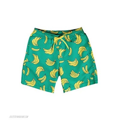 Bright Colored Men's Swim Suit Trunks - Vacation Surf Board Shorts for Spring Break (Banana 3XL)
