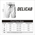 DELICAB Rick and Morty Swim Trunks for Men Beach Shorts Teens Pajamas Board Shorts Adult Swimwear Stickers Sweatpants