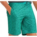 George Big Mens Size L Waist 36-38 Solid Texture Eboard Swim Trunks Turquoise Sky