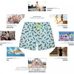 Letsfree Men's Swim Shorts Quick Dry Beach Shorts Boardshorts Bathing Suit with Mesh Lining