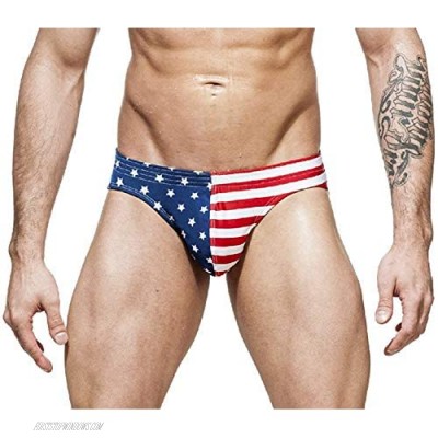 Gary Majdell Sport Men's USA Freedom Flag Stars & Stripes Bikini Swimsuit