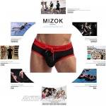 MIZOK Men's Sexy Low Rise Quick Dry Swim Briefs Hot Body Bikini Swimsuit Swimwear