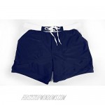 Taddlee Men Swimwear Swimsuits Solid Basic Long Swim Boxer Trunks Board Shorts