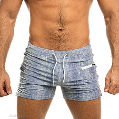 Taddlee Sexy Men's Swimwear Swimsuits Swim Boxer Trunks Square Cut Bathing Suits
