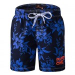 PAGE ONE Mens Beach Shorts Quick Dry Surfing Swim Trunks with Full Mesh Lining with Pockets