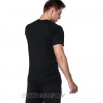 anfilia Men's Rash Guard Short Sleeve Swim Shirts Sportwear Loose Fit UPF 50+