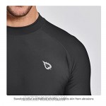 BALEAF Men's Short Sleeve Rashguard Swim Shirt UPF 50+ Sun Protection Rash Guard