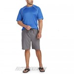 Essentials Men's Big & Tall Short-Sleeve Quick-Dry UPF 50 Swim Tee fit by DXL