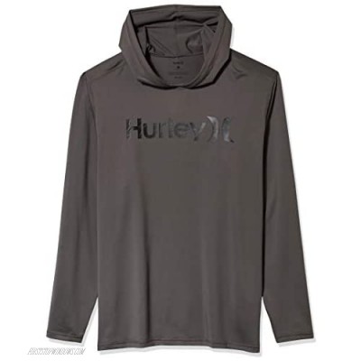 Hurley Men's One & Only Long Sleeve Hoodie Sun Protection UPF +50 Rashguard Shirt