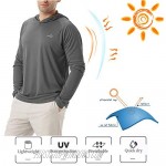 Men's UPF 50+ Long Sleeve Sun Shirts UV Protection Hoodie Rash Guard Hiking Fishing Swim T Shirt