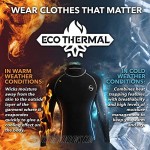 Platinum Sun Unisex Thermal Shirt for Men & Women Long-Sleeve Rash Guard Fleece Lining UPF50