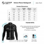 Platinum Sun Unisex Thermal Shirt for Men & Women Long-Sleeve Rash Guard Fleece Lining UPF50