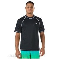 Speedo Men's UV Swim Shirt Short Sleeve Loose Fit Easy Tee