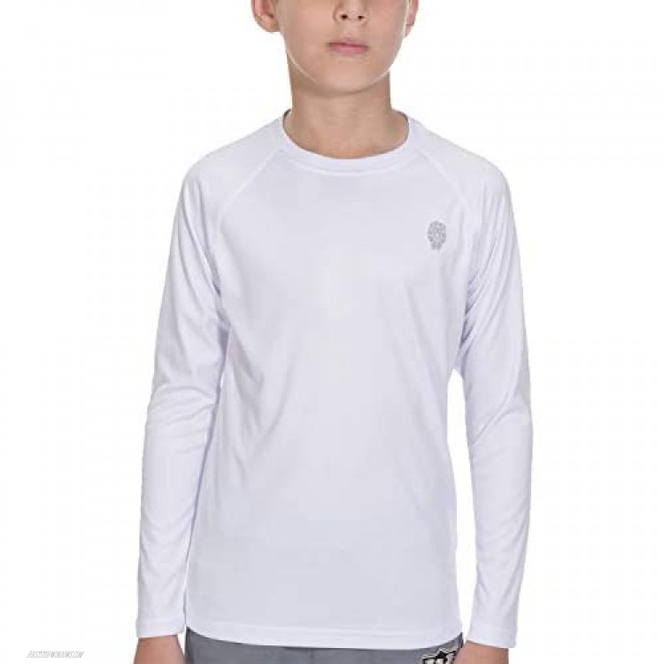 Sun Shirts for Youth Boys Rashguard - Long/Short Sleeve Lightweight Shirt SPF 50+