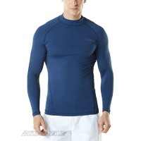 TSLA Men's UPF 50+ Long Sleeve Rash Guard UV/SPF Quick Dry Swim Shirt Water Surf Swimming Shirts