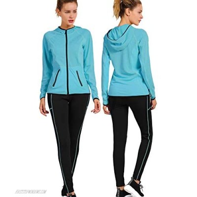 Active Wear Sets for Women -Workout Clothes Gym Wear TracksuitsYoga Jogging Track Outfit Legging Jacket 2 Pieces Set
