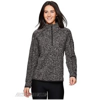 Avalanche Women's Midweight Knit 1/4 Zip Pullover Sweatshirt With Zip Pocket