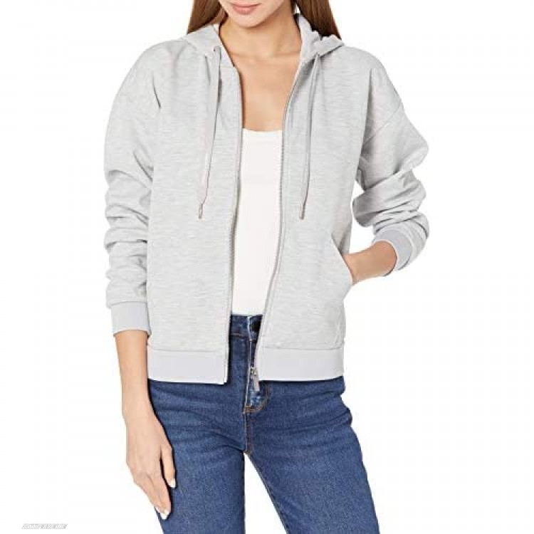 AX Armani Exchange Women's Circle Logo Back Zip Up Hooded Sweatshirt