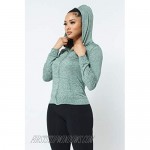 BWN Women's Workout Hoodie Jacket - Lightweight Full Zip Up Long Sleeve Hooded Top Casual Stretch Active Sweatshirt Pullover