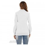 CALOER Women Lightweight Zip Pullover Sweatshirt Long Sleeve Quarter Shirts Tops with Pocket