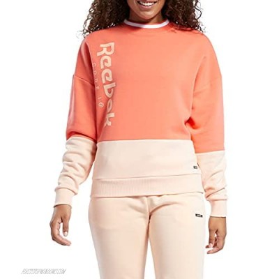 Core 10 by Reebok Women's Oversized Color Block Crewneck Sweatshirt