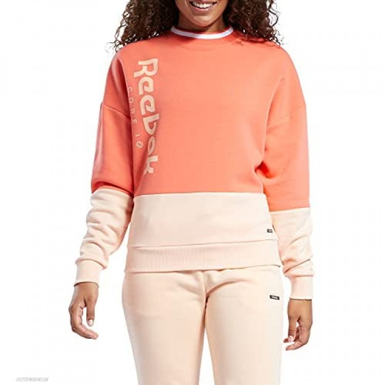 Core 10 by Reebok Women's Oversized Color Block Crewneck Sweatshirt